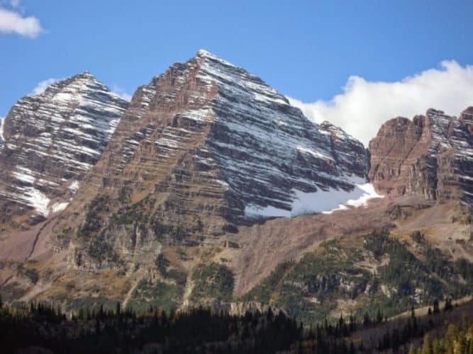 Maroon Bells, with jaw-dropping views near Aspen.