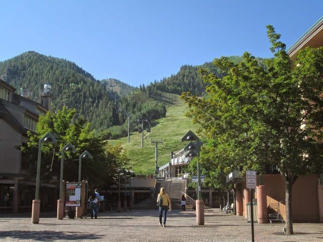 Ajax ski area from the base of the gondola in downtown Aspen. The town is for more than just the very rich! Kurt Jacobson photos.