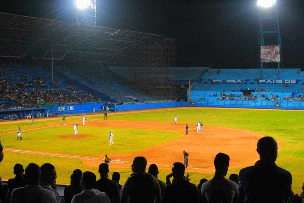 Watching a baseball game is a good way to experience Cuban culture. Daniel Maldonado photos.