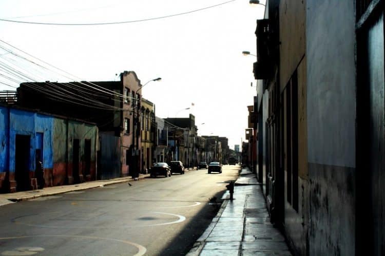 The Rimac district, one of the young towns of Lima, Peru.