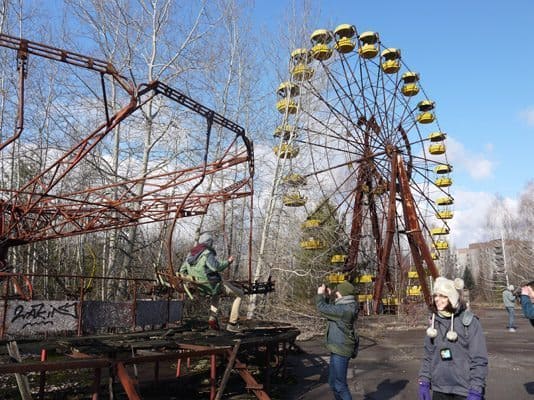 Amusement park in Chernobyl, Ukraine. Nicola Davies photo.