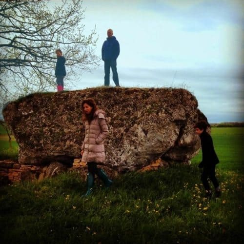 Hiking near a dolmen