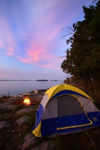 The Thousand Islands is the perfect place to explore the outdoors! Play on the water and spend the night in a tent admiring the stars. 