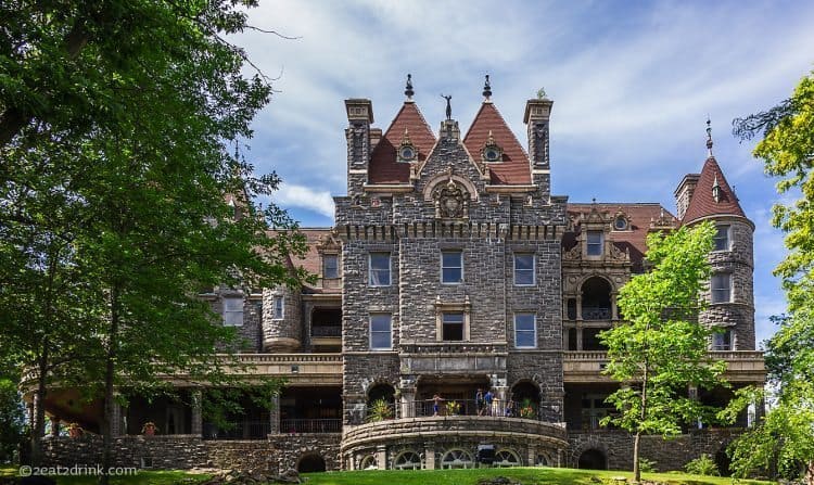 The tremendous Boldt Castle up close.