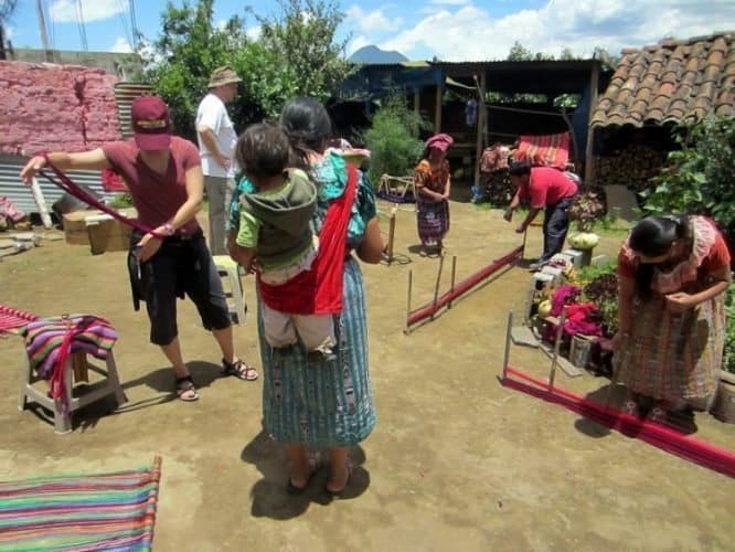 The Weaving Workshop in Xecam, Guatemala. Tyrel Nelson photos.