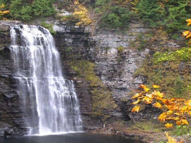 The Salmon River Falls on the Salmon River in Oswego. 