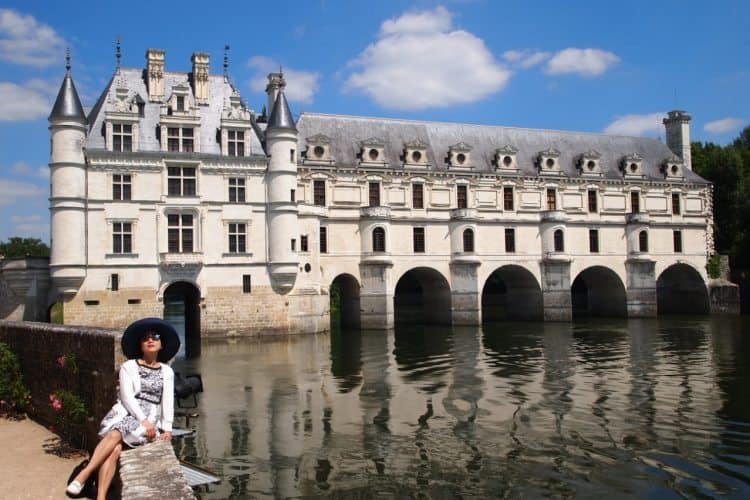Chenonceau, the Castle with the bridge, a famous place in France's Loire Valley. Max Hartshorne photos.