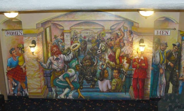 A mural at the newly-restored Roxy Theatre in Riversdale.