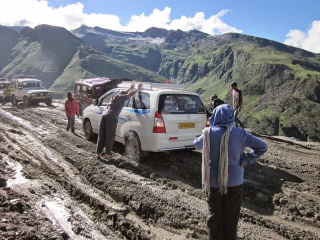 Traveling a rough road: with the Pir Panjal range in lower himalayas. Manjusha Gupte photos.