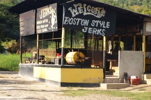 Roadside jerk stand