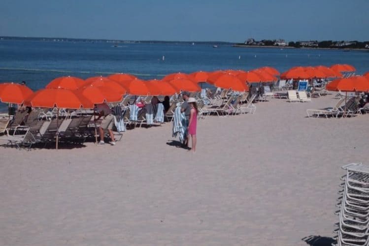 Sea Crest Beach Hotel's fantastic 700 foot private beach in Falmouth Mass. Max Hartshorne photos.