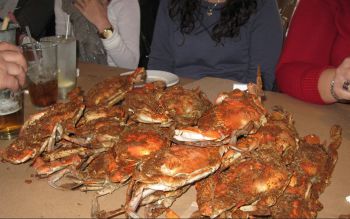 Bo brooks crab feast in Baltimore.