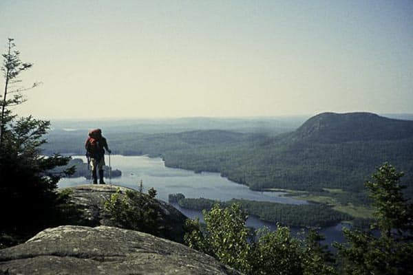 On the Appalachian Trail in Maine.