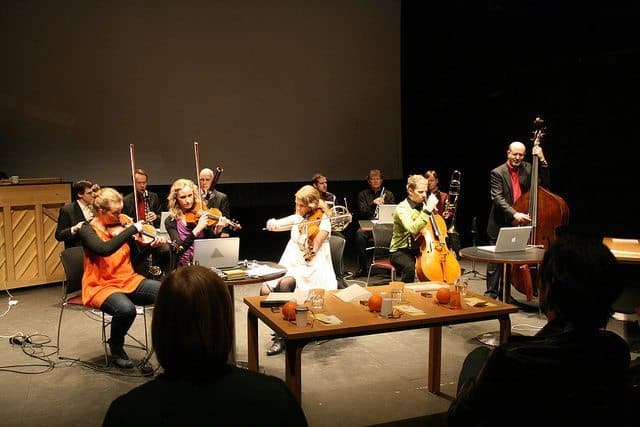 Contemporary music making with members of Reykjavik Chamber Orchestra, Reykjavik Children's Festival.