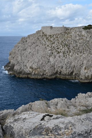 Fortress Ruins along the coast. 