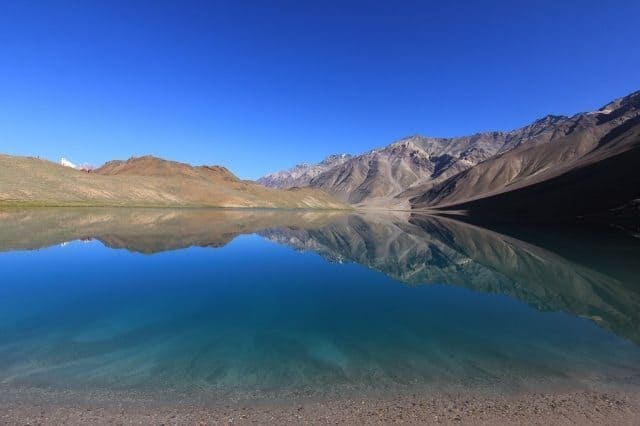 The gorgeous Chandratal Lake in the Lahaul region of Himachal Pradesh, India. Mridula Dwivedi Photos. 