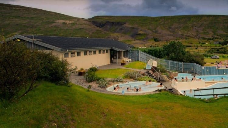 Relax in the geothermic pools of Iceland's Hotel Husafell.