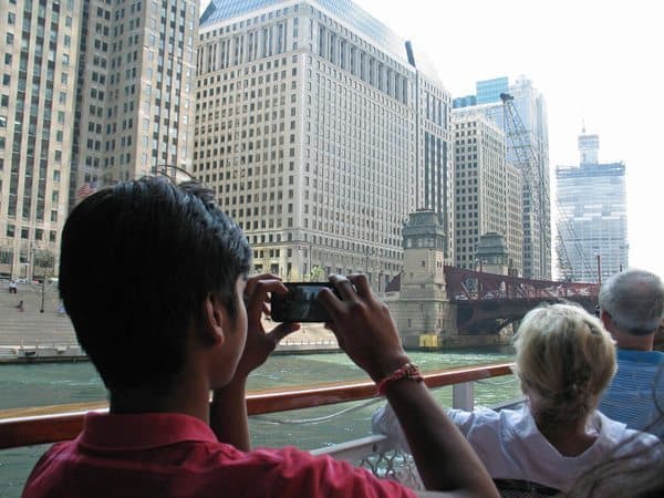 The Chicago Architecture Foundation's River Cruise, a 90-minute tour around the city.