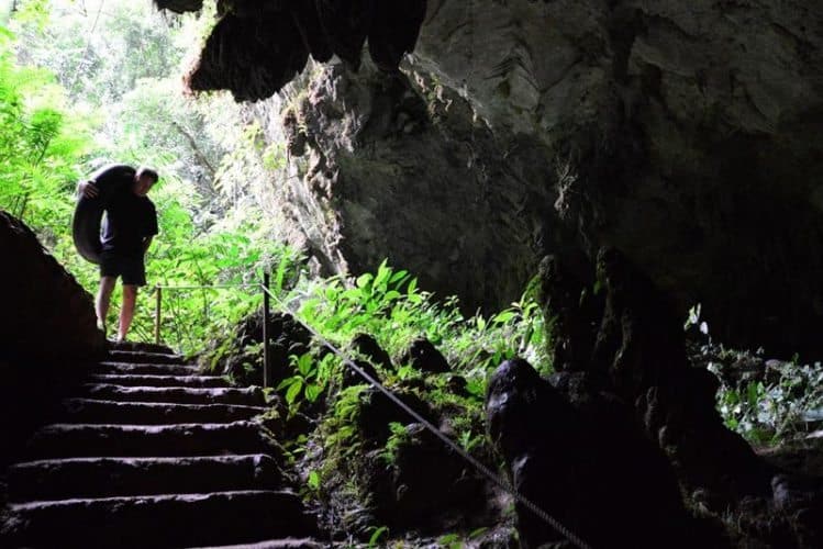 You can cave tube solo or with guide Omar at St. Herman's Cave. Make sure you have good water shoes and a sense of adventure!