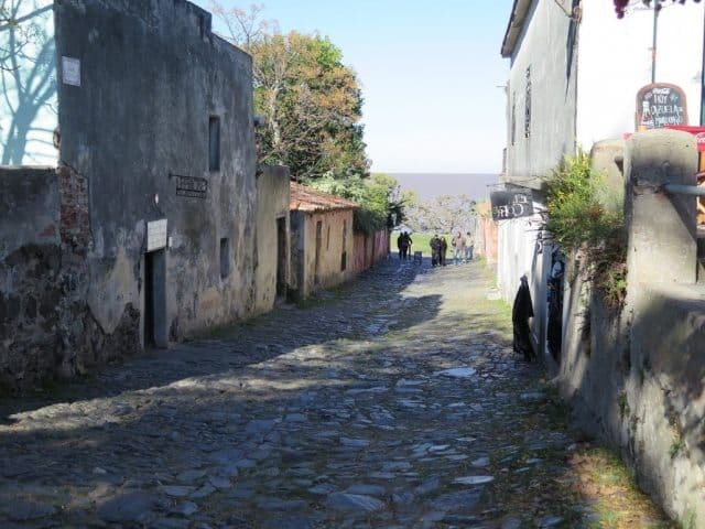 The Calle de los Suspiros, or Street of Sighs, is one of Colonia's most famous streets.