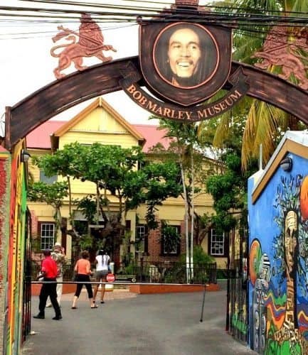 The entrance to the Bob Marley Museum in Kingston, Jamaica. Laurieanne Wysocki photos.