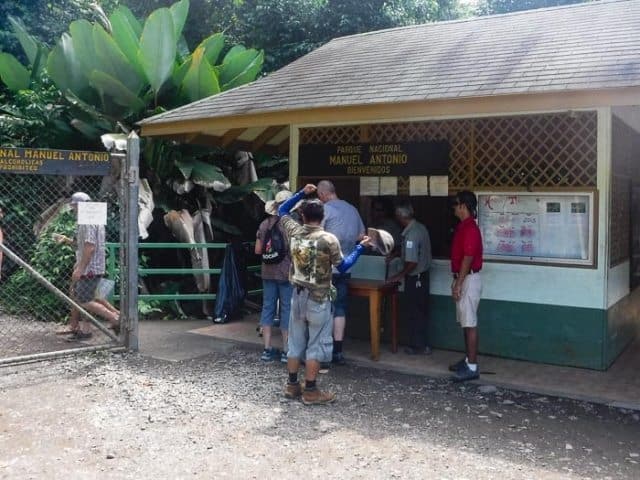 The entrance to Manuel Antonio National Park.