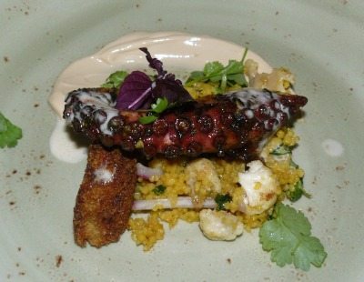 Grilled octopus at ONE