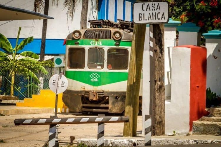 The train at Casa Blanca, Cuba. Branson Quenzer photos