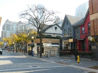 Yorkville is a comfortable blend of modern department stores and hsitoric Victorian homes converted to retail.