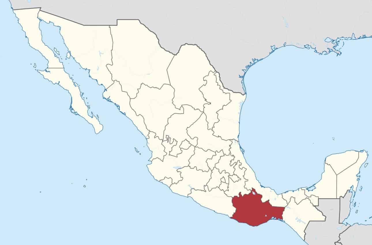 Oaxaca is in the lower part of Mexico.