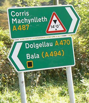 The names of places in Wales takes some getting used to.