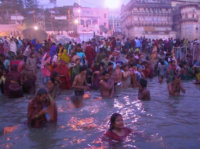 Holy Bath in Ganges