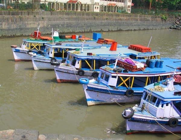 Boats at the Gateway to India.