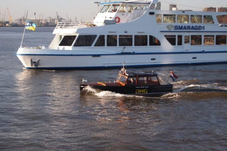 Ferries on the Niewe Mass river in Rottterdam. Read about why this city is a feast for the eyes and about why it's worth a visit. Max Hartshorne photo.