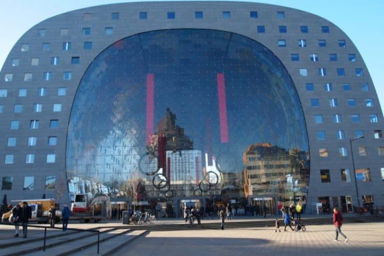 Markthal Rotterdam is the largest indoor market in the Netherlands.