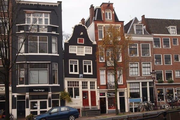 Houses on the Spiegelkwartier, an arts and antiques district in Amsterdam.