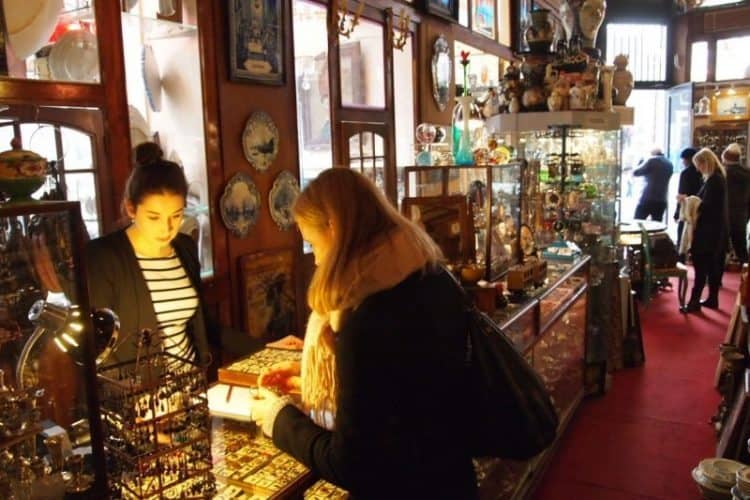 Treasure hunting in the Speigelkwartier, a historic neighborhood filled with antiques, art shops and typical old Dutch houses. 