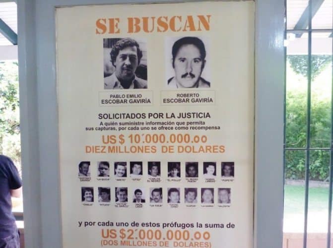 Escobar Wanted Poster. Even today23 years after Pablo Escobar's death, he remains a well-known figure who once whose favorite soccer team elicits passion among the residents of Medellin.