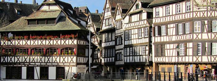 Strasbourg's famous half-timbered houses.