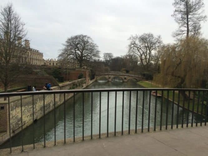 Cambridge's famous river with punters usually in sight.