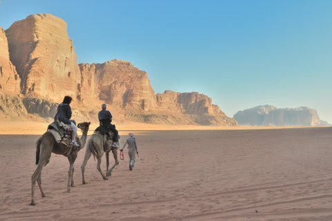 Camel Ride at Wadi Rum, Jordan. Michael Scanlon photos.
