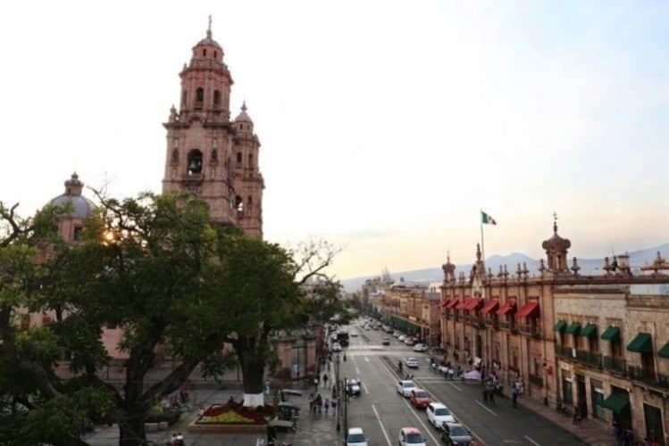 The city of Morelia, in Michoacan, Mexico.