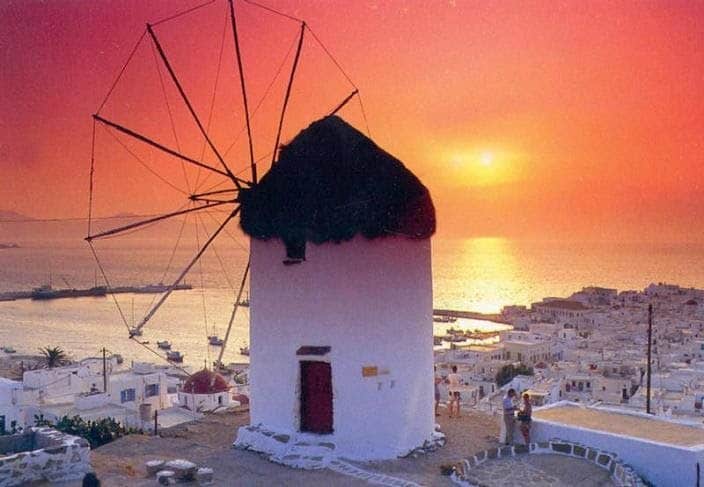 Vivid Grecian sunsets.