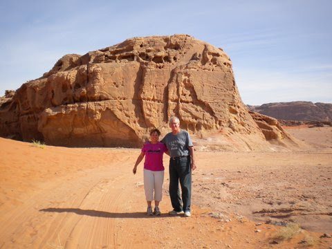 The author and his wife at Wadi Rum