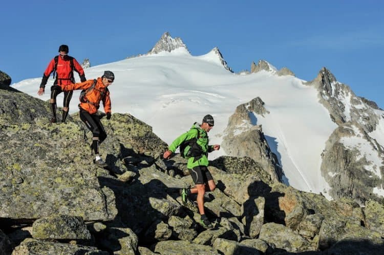 Trail running in Mont Blanc area. Pascal Tournaire photo.