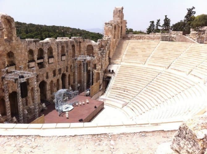 The Odeon of Herodes Atticus Athens, Greece. 
