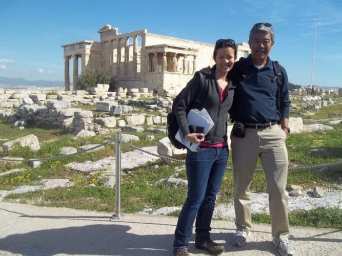 The Temple of Poseidon in Athens.