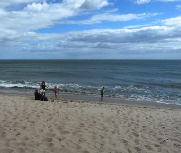 A beach in Skane, on the Baltic sea.