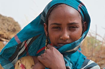 A woman in traditional dress in Chad.