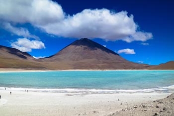 Salty lake in the Atacama desert of Chile.